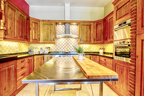 image of kitchen amazing large first line golf villa